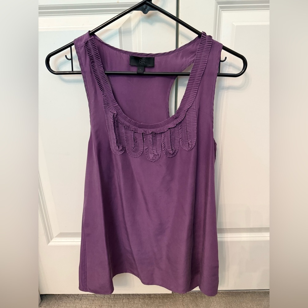 Banana Republic Rich Purple Silk Top